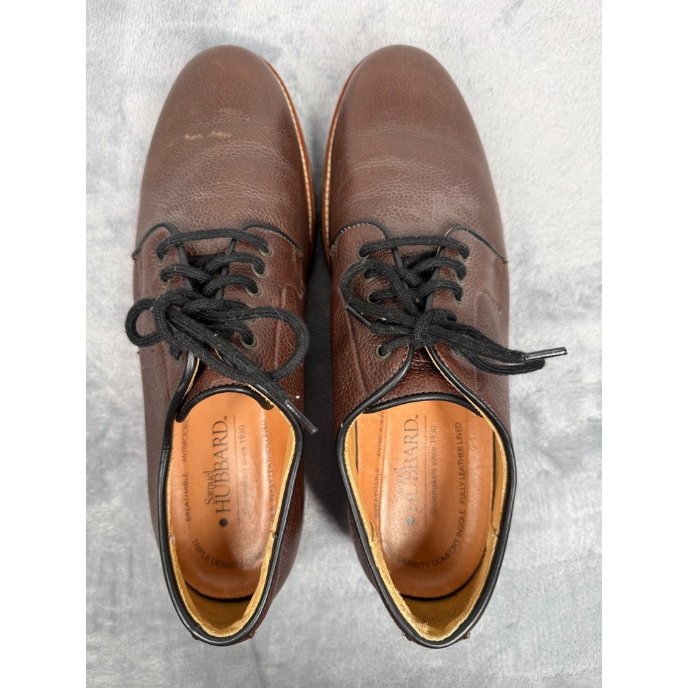 Samuel Hubbard M2150 Men’s 10.5 Brown Leather Oxford Shoes Vibram Portugal - Picture 12 of 13